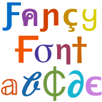 fancy letter font generator