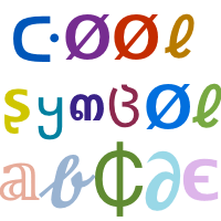 Cool Symbols & Cool Fonts - Symbols, Emoji & Fonts ✮✢❂✶✧